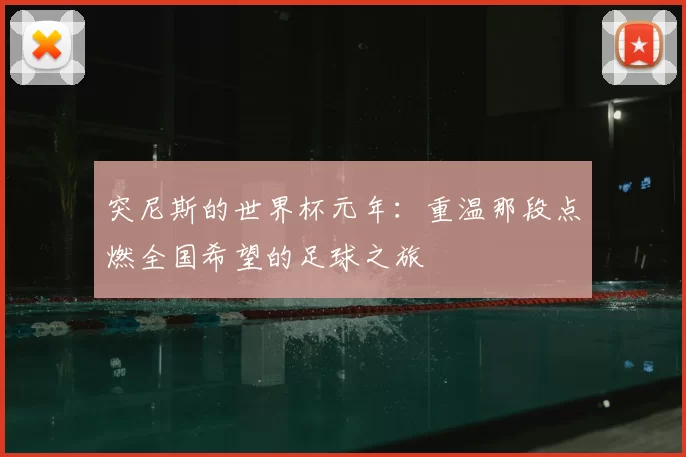 突尼斯的世界杯元年:重温那段点燃全国希望的足球之旅